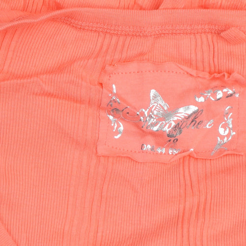 Atmosphere Women’s Orange Button Cardigan Size 10 V-Neck Lightweight Knit