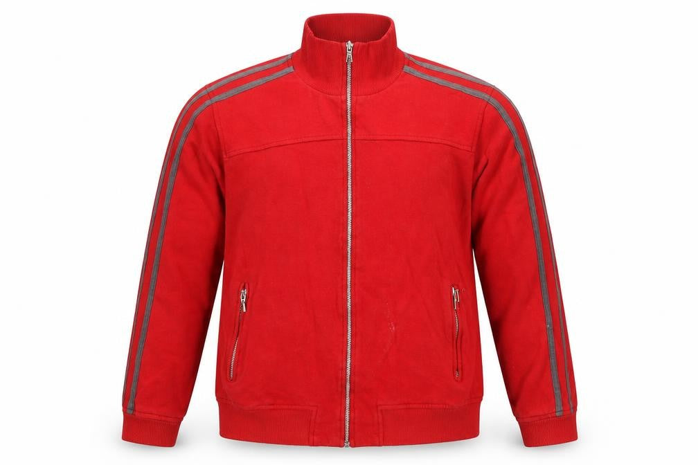 Avenue Mens Red Bomber Jacket M Full Zip Casual Sportswear