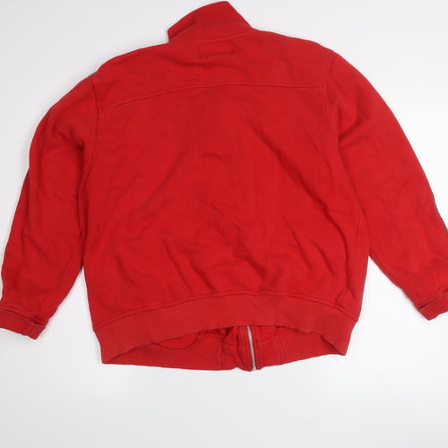 Avenue Mens Red Bomber Jacket M Full Zip Casual Sportswear