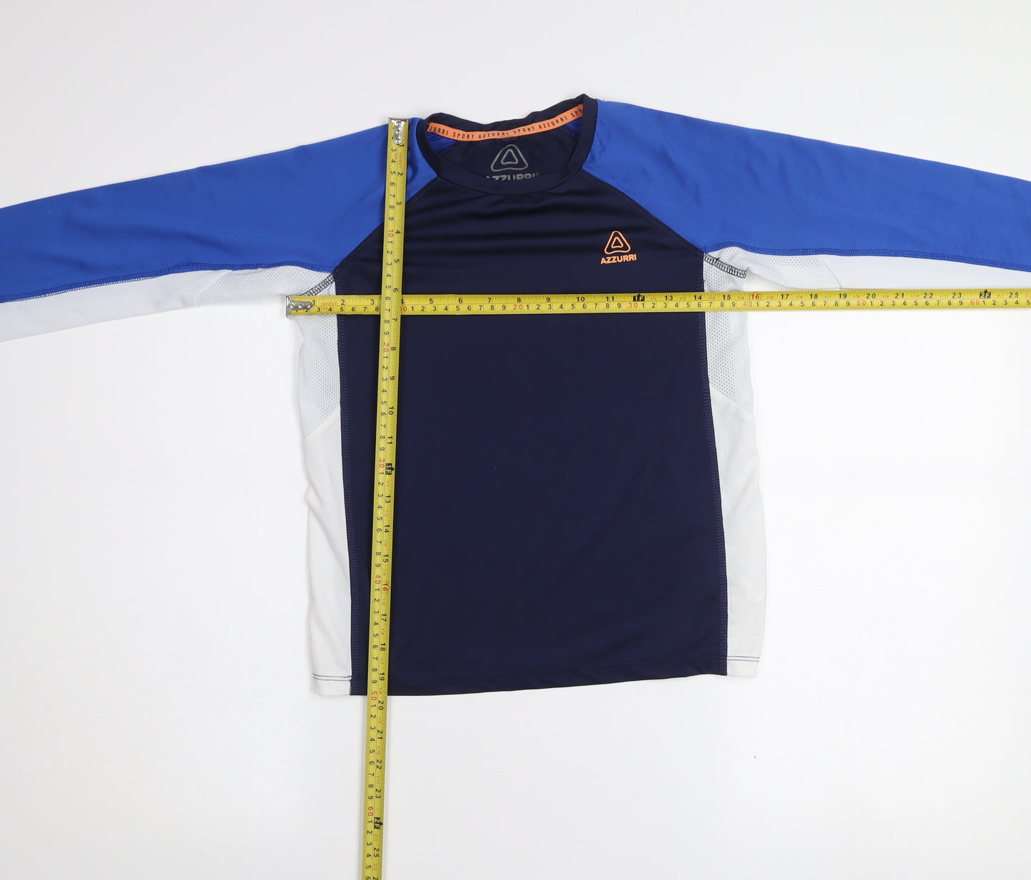 Azzurri Boys Blue 9-10 Years Long Sleeve Sports T-Shirt