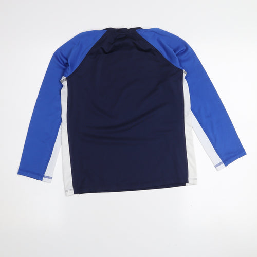 Azzurri Boys Blue 9-10 Years Long Sleeve Sports T-Shirt