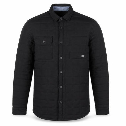 Twistedsoul Men's Black Quilted Cotton Casual Jacket M