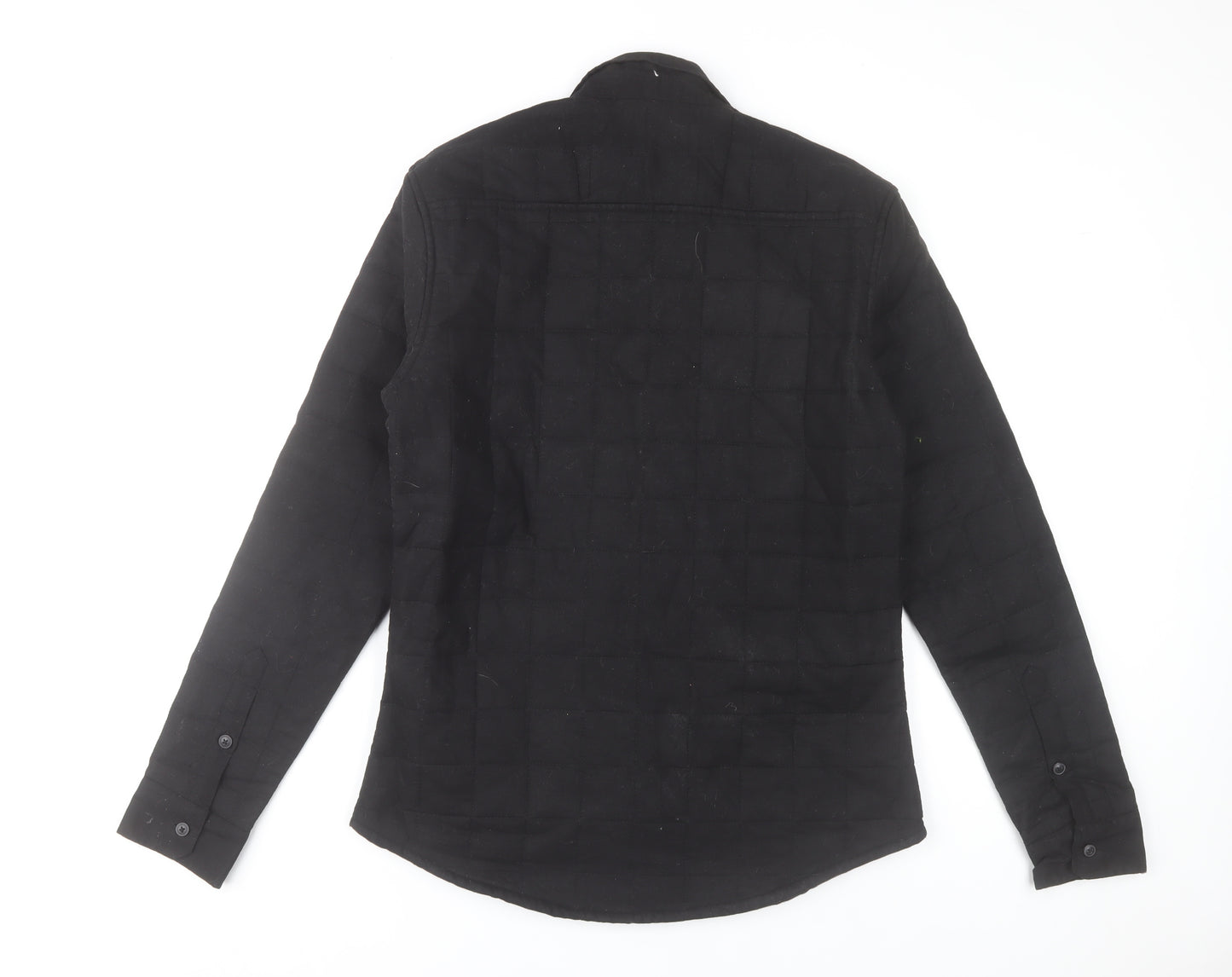 Twistedsoul Men's Black Quilted Cotton Casual Jacket M