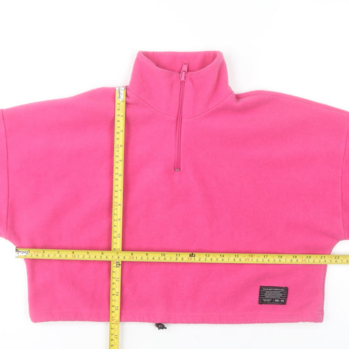 Urban Outfitters Women’s Pink Fleece 1/4 Zip Pullover Sweatshirt S