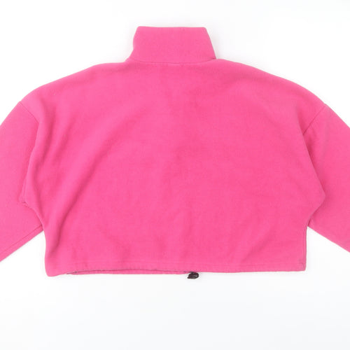 Urban Outfitters Women’s Pink Fleece 1/4 Zip Pullover Sweatshirt S