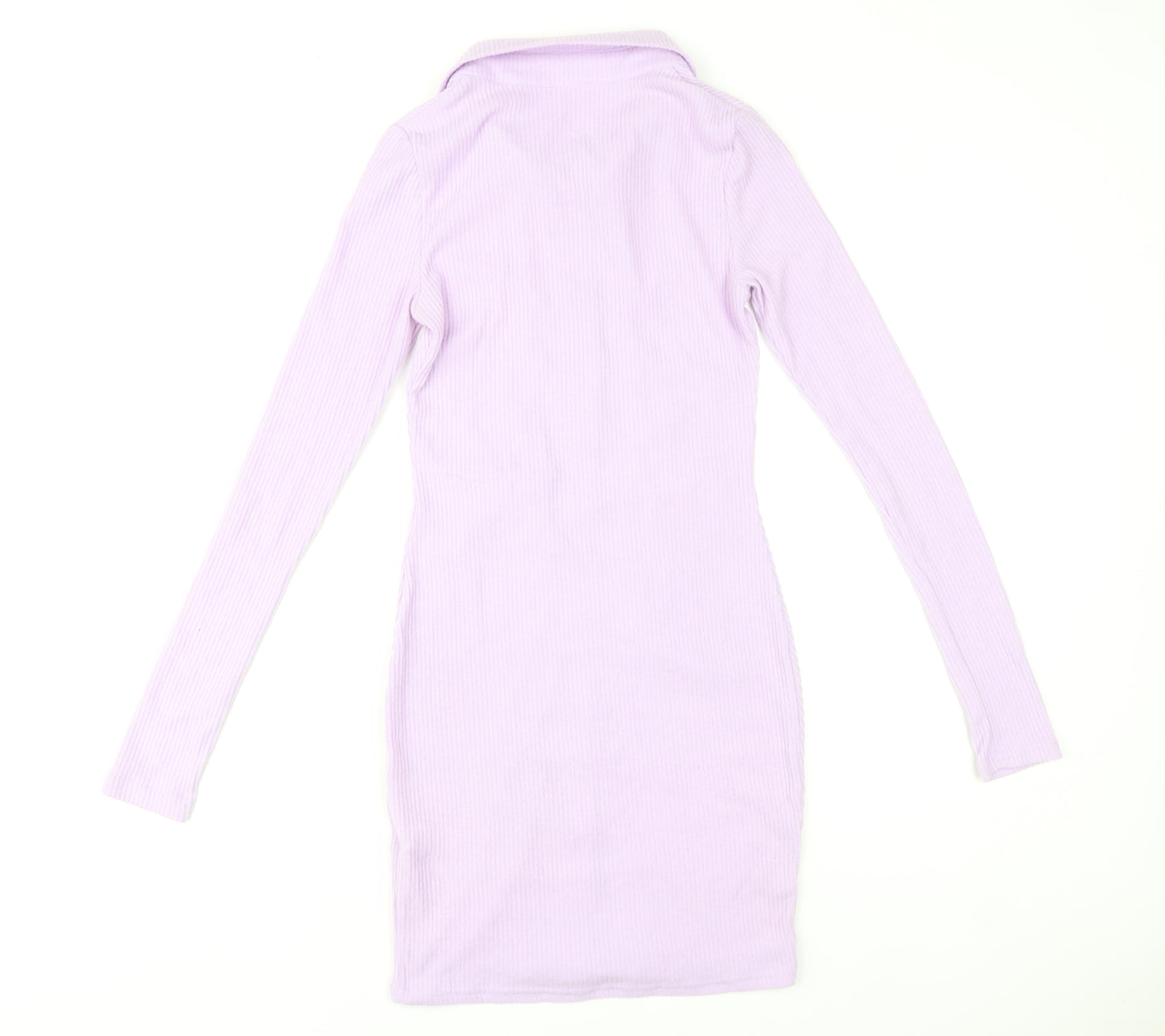 PrettyLittleThing Women’s Purple Collared Shirt Dress UK 8