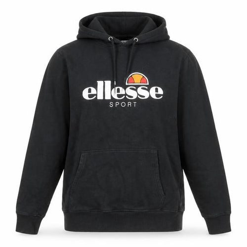 Ellesse Womens Black Hoodie UK 14 Pullover Cotton Blend Sport Sweatshirt