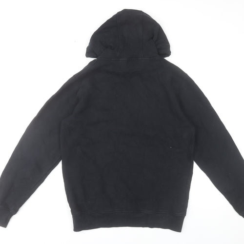 Ellesse Womens Black Hoodie UK 14 Pullover Cotton Blend Sport Sweatshirt