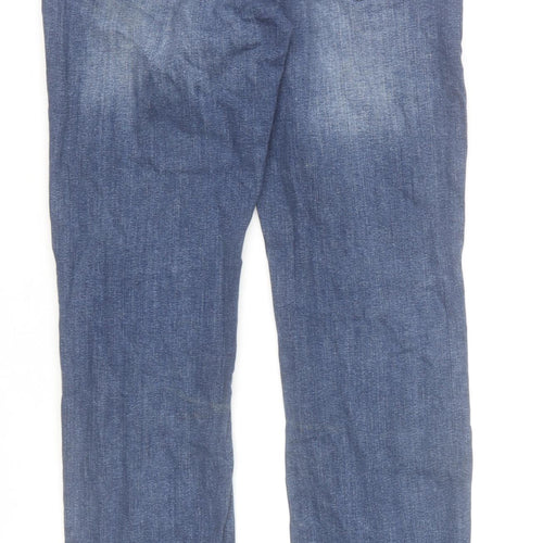 Denim Co. Men's Blue Straight Jeans W30 L32 Cotton Blend