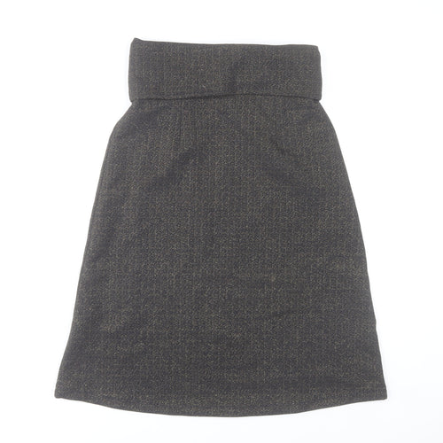 Savida Women’s Grey A-Line Knee Length Skirt XS