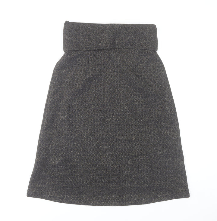 Savida Women’s Grey A-Line Knee Length Skirt XS