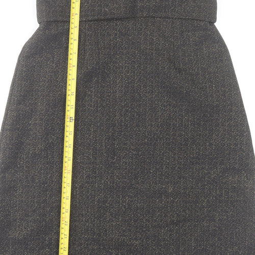 Savida Women’s Grey A-Line Knee Length Skirt XS