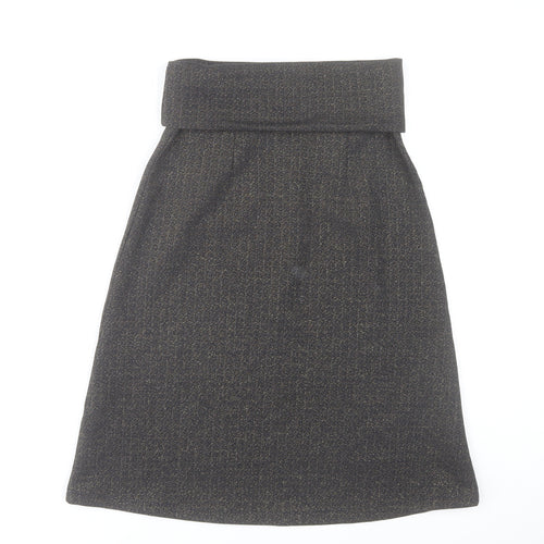 Savida Women’s Grey A-Line Knee Length Skirt XS