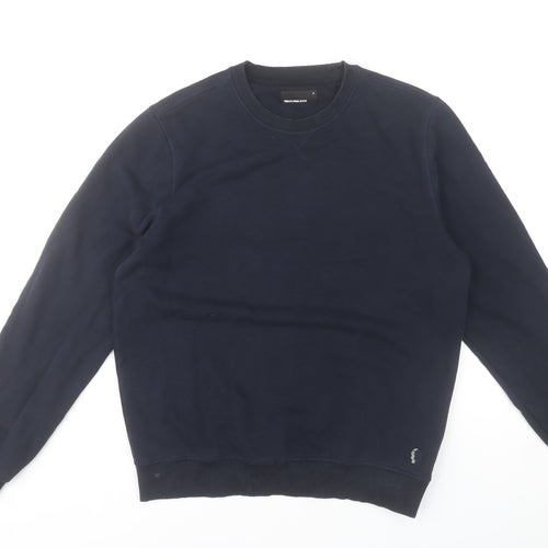 Remus Uomo Jeans Men’s Blue M Pullover Sweatshirt Crew Neck