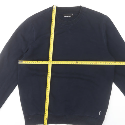 Remus Uomo Jeans Men’s Blue M Pullover Sweatshirt Crew Neck