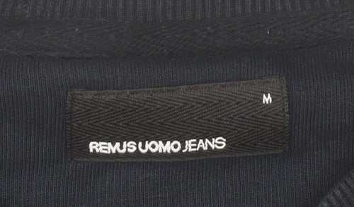 Remus Uomo Jeans Men’s Blue M Pullover Sweatshirt Crew Neck