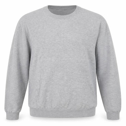 H&M Men Grey Slim Fit Crew Neck Jumper Size L Lightweight Knit