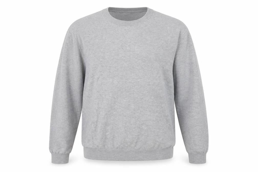 H&M Men Grey Slim Fit Crew Neck Jumper Size L Lightweight Knit