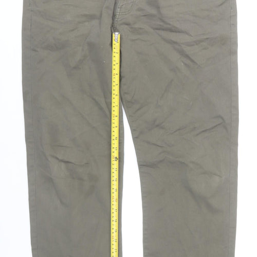 Dunnes Stores Men’s Khaki Straight Jeans 38W 34L Cotton Stretch