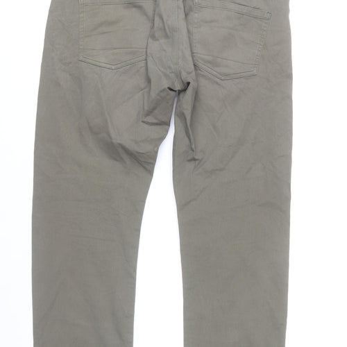 Dunnes Stores Men’s Khaki Straight Jeans 38W 34L Cotton Stretch