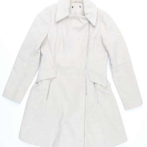 St. Bernard for Dunnes Stores Women's Beige Belted Mid-Length Coat Size 10