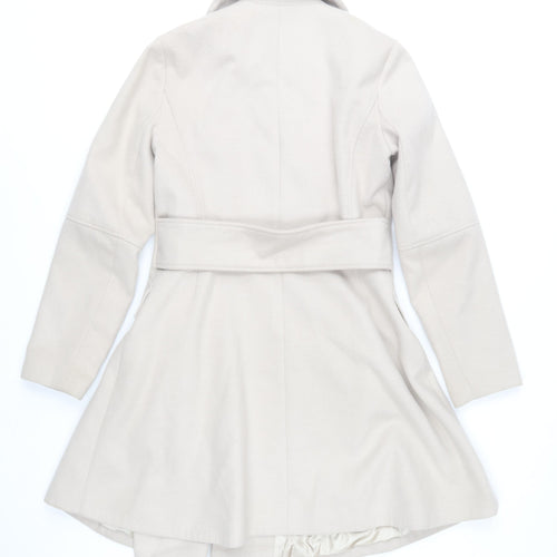 St. Bernard for Dunnes Stores Women's Beige Belted Mid-Length Coat Size 10