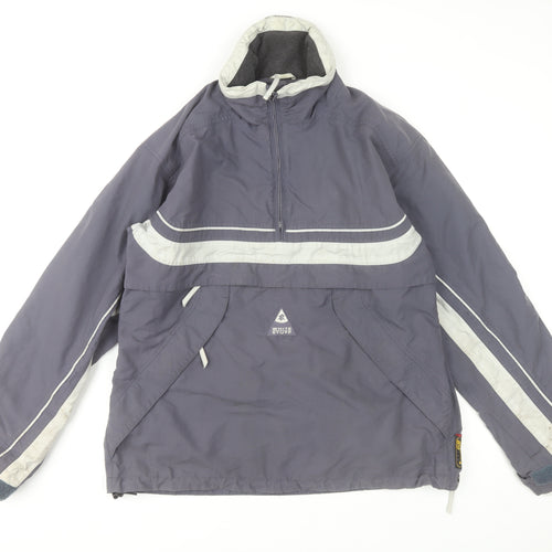 White Stuff Men's Grey L Anorak Jacket Water Resistant Outdoor Zip Pockets