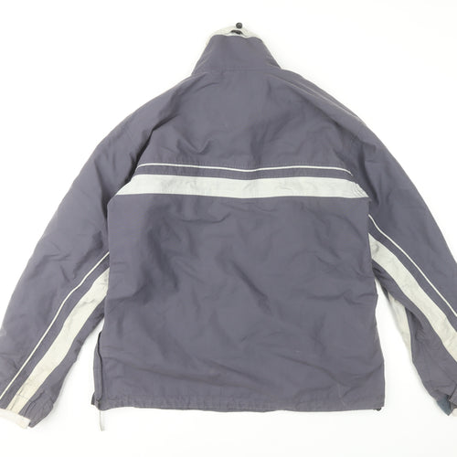 White Stuff Men's Grey L Anorak Jacket Water Resistant Outdoor Zip Pockets