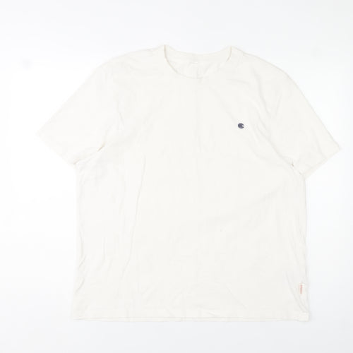 SoulCal & Co Men's White 2XL Short Sleeve Cotton Crew Neck T-Shirt