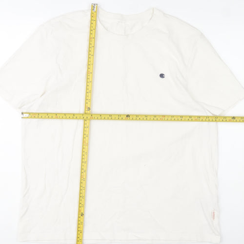 SoulCal & Co Men's White 2XL Short Sleeve Cotton Crew Neck T-Shirt