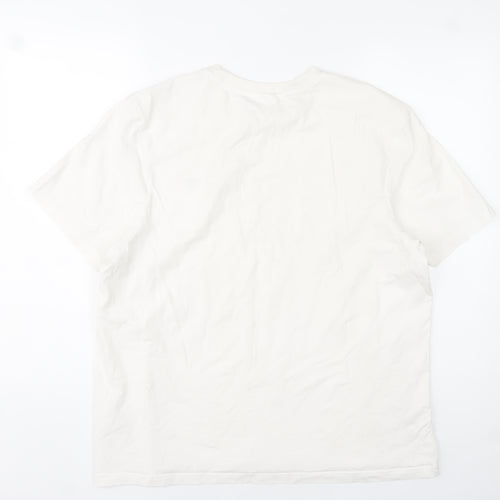 SoulCal & Co Men's White 2XL Short Sleeve Cotton Crew Neck T-Shirt