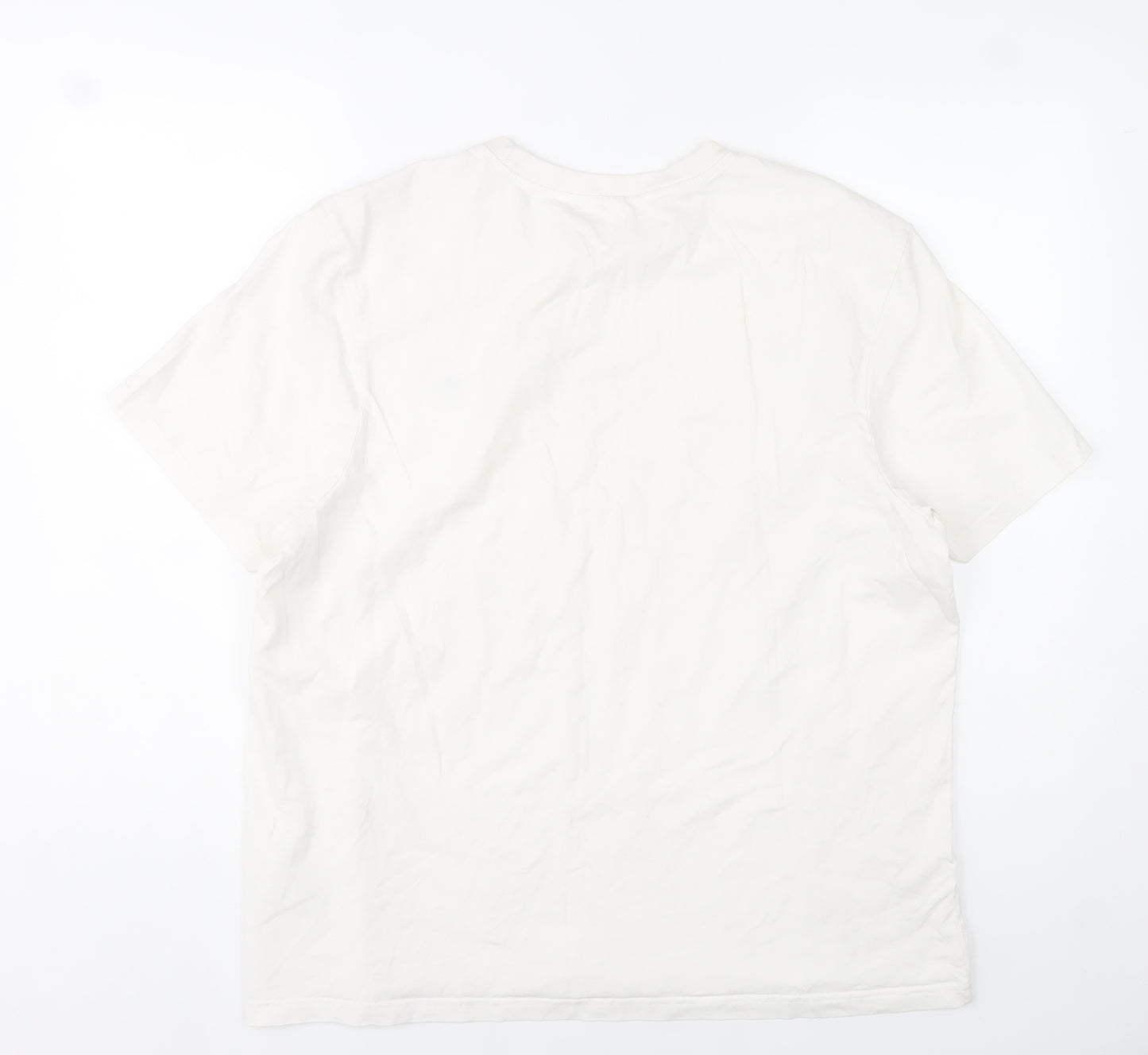 SoulCal & Co Men's White 2XL Short Sleeve Cotton Crew Neck T-Shirt