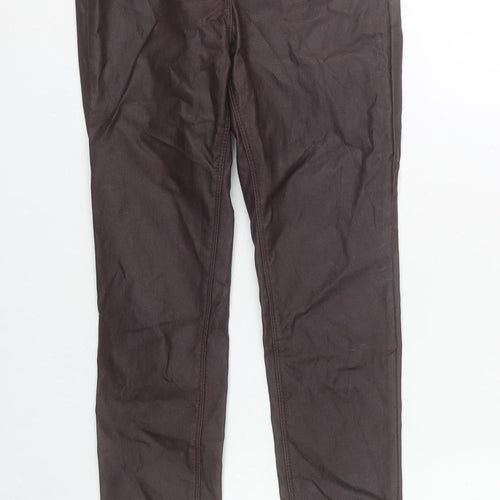 George Women’s Burgundy Skinny Jeans UK 10 Viscose Blend Mid Rise