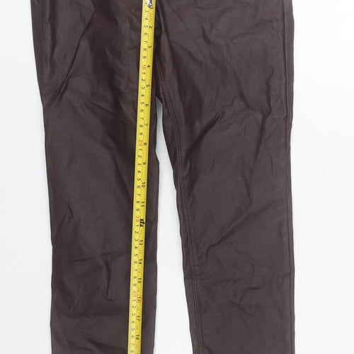 George Women’s Burgundy Skinny Jeans UK 10 Viscose Blend Mid Rise