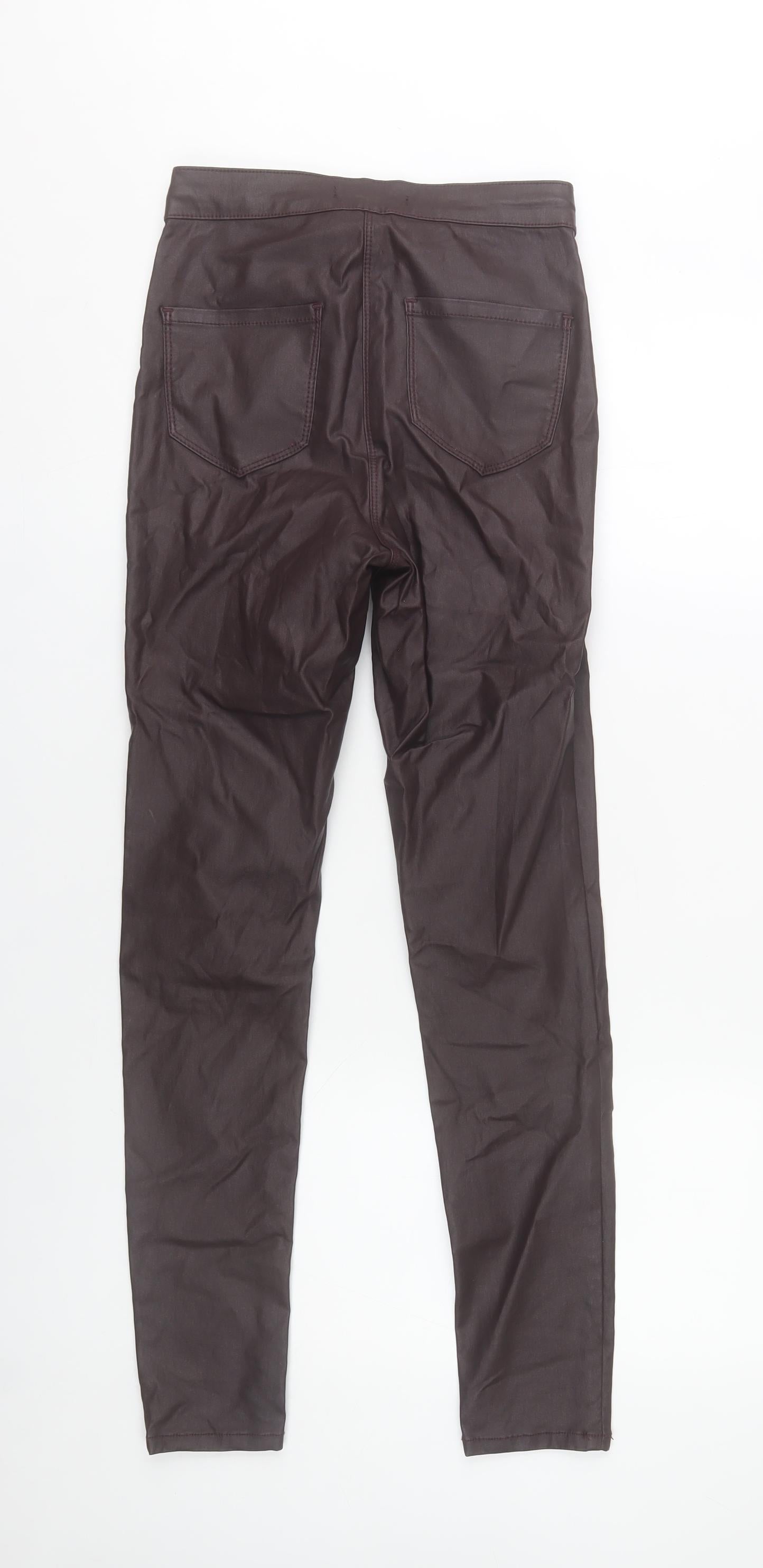 George Women’s Burgundy Skinny Jeans UK 10 Viscose Blend Mid Rise