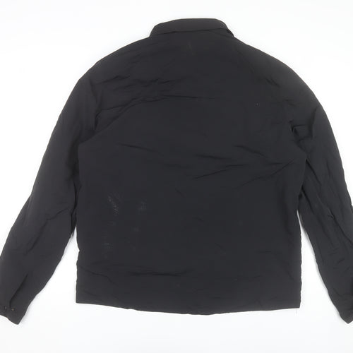 Alessandro Zavetti Men's Black Nylon Full Zip Casual Jacket L