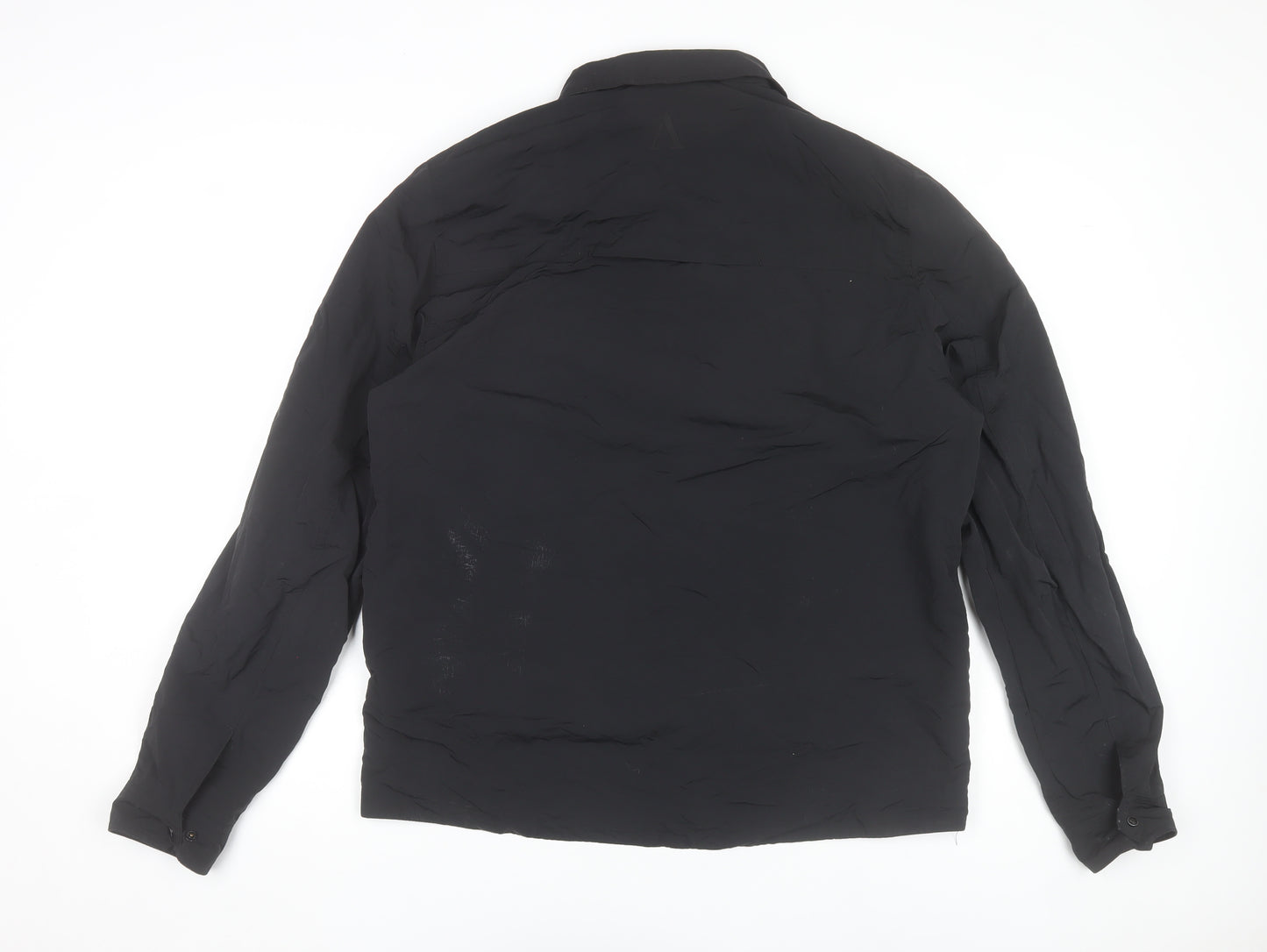 Alessandro Zavetti Men's Black Nylon Full Zip Casual Jacket L