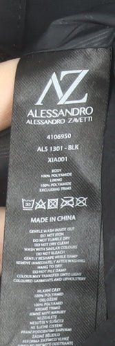 Alessandro Zavetti Men's Black Nylon Full Zip Casual Jacket L