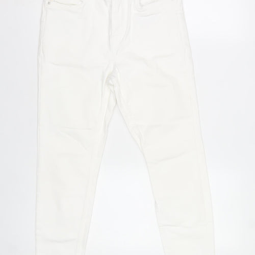 New Look Women White Skinny Lift & Shape Jeans Size 12