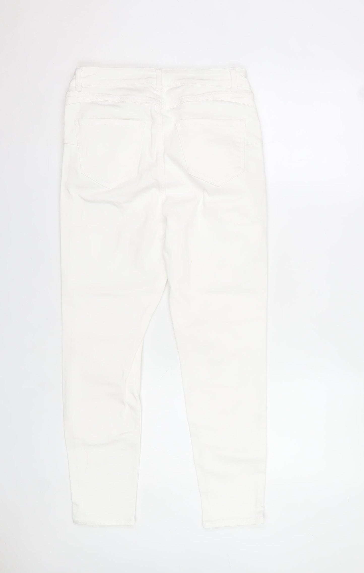 New Look Women White Skinny Lift & Shape Jeans Size 12