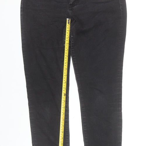 Abercrombie & Fitch Womens Black Harper Ankle Jeans Size 8 Slim Fit
