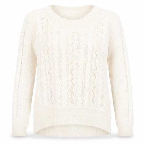 MHL Women’s Ivory Cable-Knit Jumper Size S Acrylic Blend