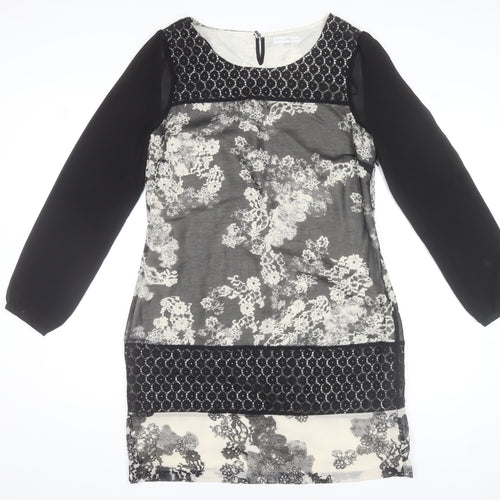 Rocha John Rocha Women Black Floral Lace Shift Dress Size 12