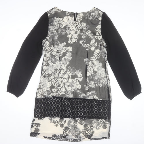 Rocha John Rocha Women Black Floral Lace Shift Dress Size 12