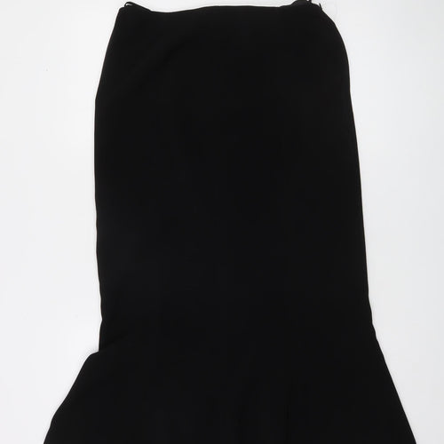 Luisa Spagnoli Women's Black Knee Length Trumpet Skirt Size 16