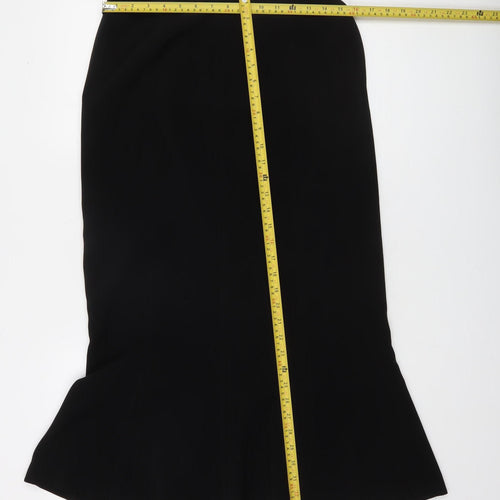 Luisa Spagnoli Women's Black Knee Length Trumpet Skirt Size 16