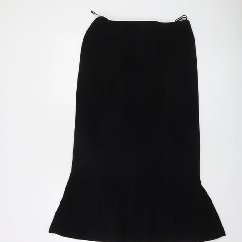 Luisa Spagnoli Women's Black Knee Length Trumpet Skirt Size 16