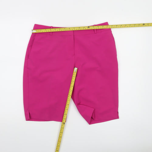 Fairway & Greene Women's Pink Bermuda Golf Shorts Size 8 Stretch