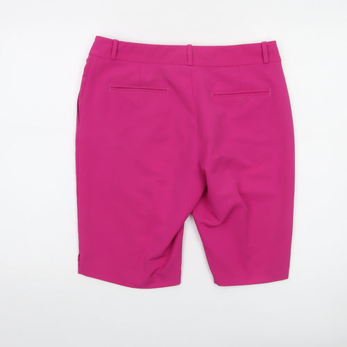 Fairway & Greene Women's Pink Bermuda Golf Shorts Size 8 Stretch
