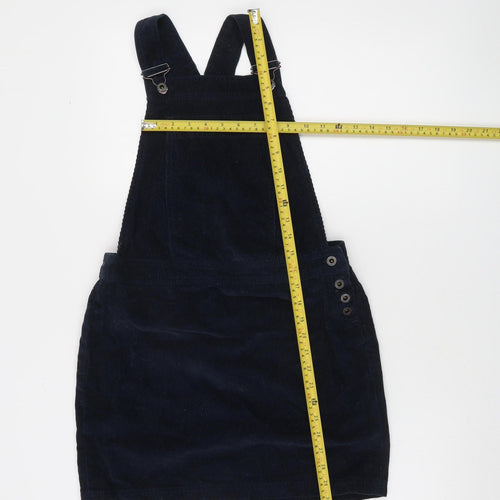 Jack Wills Women Blue Corduroy Pinafore Dress Size 8